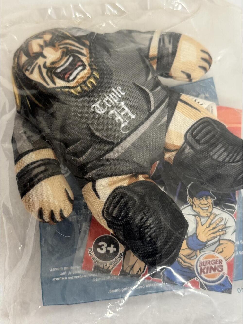 Vintage 2010 Burger King WWE Kids "Triple H" Wrestling Plush - NIP / Sealed